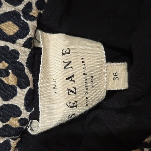 Sezane Elie Leipard Skirt, Flowy Pattern, EUC, 36, French Sophistication - Picture 6 of 10